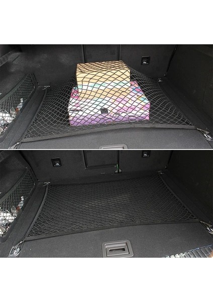 Geely Coolray Atlas Emgrand Ec7 Için Tugella Oto Bakım Araba Gövde Bagaj Depolama Kargo Organizatör Naylon Elastik Örgü Net (Yurt Dışından)