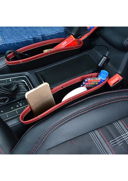 2 Kanca ile Turuncu Ar Koltuk Boşluğu Organizatör Dolgu Araba Merkezi Konsolları Organizatör Depolama Cebi Evrensel Araba Aksesuarları Kadınlar Için Iç (Yurt Dışından) fiyatları