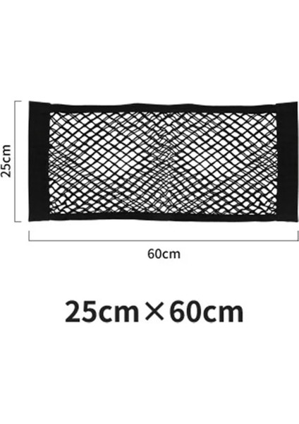 25X60 Bagaj Depolama Ağı, Evrensel Araba Naylon Kargo Depolama Netleştirme Duvar Sticker Dokular Için Saklama Çantası Ekleyinşişelerbakkallar (Yurt Dışından)