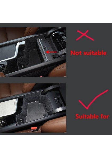 1 Parça Volvo S XC90 Için Uygun Modifiye Kapı Kolu Saklama Kutusu Yeni Volvo XC60 Kol Dayama Kutusu V V60 (Yurt Dışından)