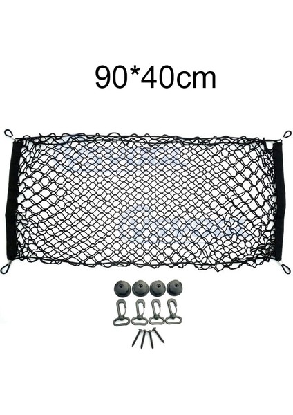 90X40 Araba Gövde Mesh Net Kargo Bagaj Bagaj Audi A4 B5 B6 B8 A A3 A5 Q3 Q5 Q7 Bmw E46 E39 E90 E36 E60 E34 E30 F30 F10 (Yurt Dışından)