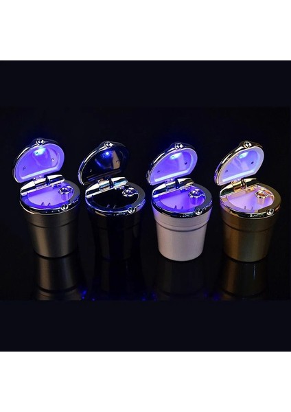 Stil 1 Altın Yaratıcılık Araba Örtüsü Küllük LED Işıkları ile Araba Küllük Performans Araba Iç Aksesuarları Için Yaratıcı Sigara Çöp Kutusu (Yurt Dışından)