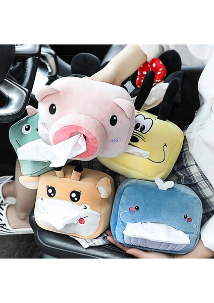 Balina Araba Doku Kutusu Peluş Hayvanlar Sevimli Peçete Doku Kağıt Tutucu Araba Styling Taşınabilir Kağıt Paket Kılıf Peçete Kağıt Tutucu (Yurt Dışından) fiyatları