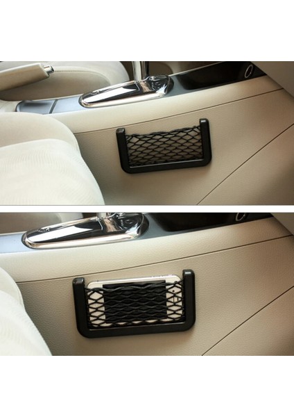 Araba Taşıma Dize Çanta Araç Depolama Mesh Esnek Naylon Ağ Cep Telefon Tutacağı Oto Aksesuarları Yüksek (Yurt Dışından) fiyatları