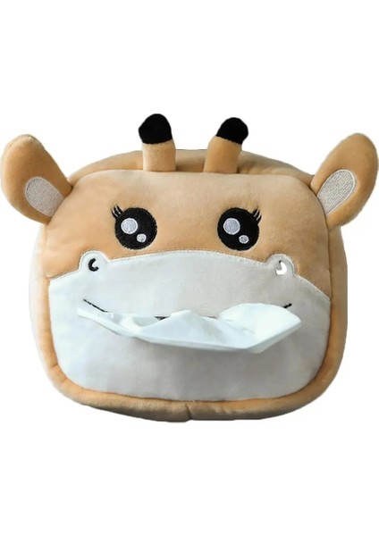 Zürafa Yaratıcı Doku Kutusu Yumuşak Karikatür Kağıt Peçete Kılıfı Sevimli Hayvanlar Araba Kağıt Kutuları Ev Ofis Arabaları Için Güzel Peçetelik (Yurt Dışından)