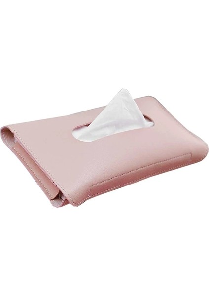 Pembe Ar Doku Kutusu Havlu Setleri Araba Güneşlik Pu Deri Doku Kutusu Tutucu Oto Iç Depolama Dekorasyon Araba Interio (Yurt Dışından)