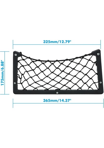4 Adet 36*18 cm Araba Depolama Net Kapı Paneli Kamp Otobüs Koltuğu Arka Montaj Organizatör Örgü Telefon Tutucu Saklama Çantası Cep Cüzdan Anahtarları (Yurt Dışından)