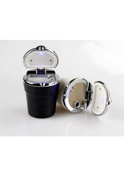 Gümüş Rengi LED Işık ile Lüks Araba Küllük Sigara Dumanı Seyahat Sökücü Kül Silindir Araba Dumansız Duman Bardak Tutucu Oto Aksesuarları (Yurt Dışından) fırsatları