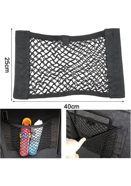 25X40CM 3 Tip Evrensel Araba Arka Bagaj Boot Organizatör Cep Kargo Ağı Mesh Depolama Araba Net Düzenlemek Araba Bagaj Ağı (Yurt Dışından)