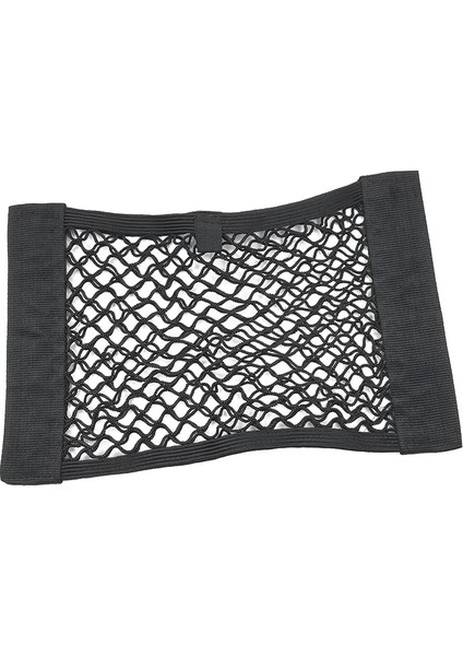 Siyah Evrensel Araba Koltuğu Yan Sırt Çantası Bagaj Net Çanta Telefon Tutucu Cep Organizatör Istifleme Toplama 40CM * 25CM Mesh Araba (Yurt Dışından)