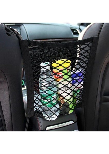 Sıcak Siyah Araba Organizatör Koltuk Arka Depolama Elastik Araba Örgü Net Çanta Çanta Arasında Bagaj Tutucu Cep Oto Arabalar Için 30*23 cm (Yurt Dışından) fırsatları