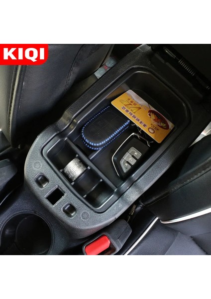 Beyaz Kıqı Abs Araba Kol Dayama Saklama Kutusu Tutucu Konteyner Jeep Pusula Için 2. Eldiven Organizatör Iç Aksesuar (Yurt Dışından)