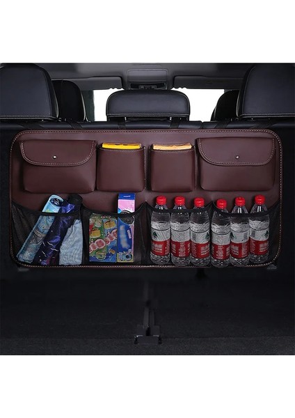 E Mavi Araba Arka Koltuk Organizatör Oto Koltuğu Arka Saklama Çantası Otomobil Gövde Kargo Örgü Süsler Çeşitli Eşyalar Gadget Iç Aksesuarlar (Yurt Dışından) indirimleri