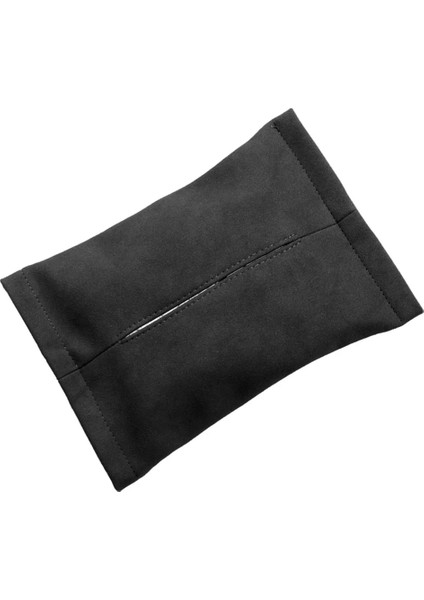 Siyah Araba Doku Kutusu Oto Iç Süet Kağıt Havlu Arka Koltuk Kol Dayama Kutusu Peçetelik Durumda Depolama Dekorasyon Aksesuarları Tesla (Yurt Dışından)