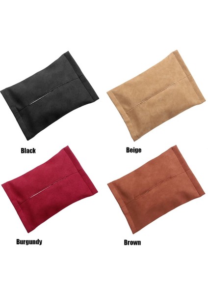 Siyah Araba Doku Kutusu Oto Iç Süet Kağıt Havlu Arka Koltuk Kol Dayama Kutusu Peçetelik Durumda Depolama Dekorasyon Aksesuarları Tesla (Yurt Dışından) fiyatları