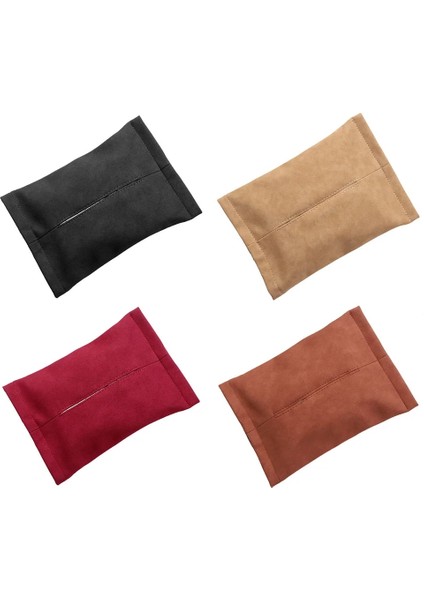 Siyah Araba Doku Kutusu Oto Iç Süet Kağıt Havlu Arka Koltuk Kol Dayama Kutusu Peçetelik Durumda Depolama Dekorasyon Aksesuarları Tesla (Yurt Dışından) modelleri