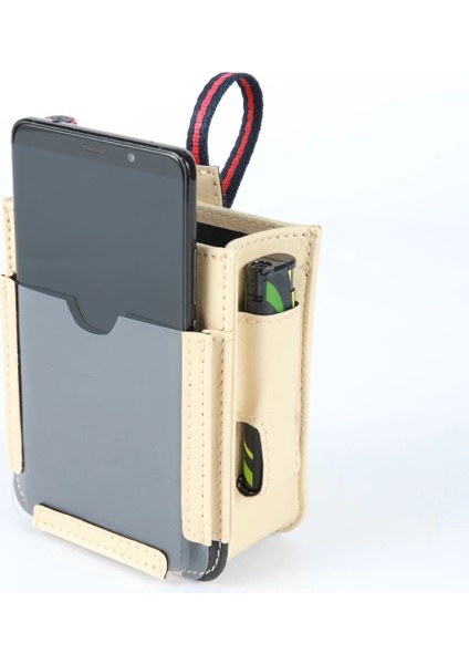 Bej Araba Hava Çıkışı Cepler Araba Çok Fonksiyonlu Araba Telefonu Saklama Çantası Asılı Çanta Araba Iç Aksesuarları Için Yaratıcı Kutu (Yurt Dışından)