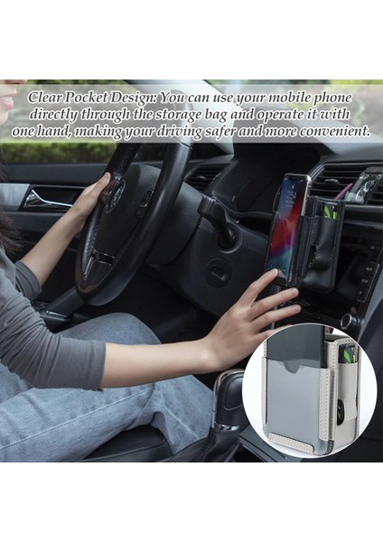 Bej Araba Hava Çıkışı Cepler Araba Çok Fonksiyonlu Araba Telefonu Saklama Çantası Asılı Çanta Araba Iç Aksesuarları Için Yaratıcı Kutu (Yurt Dışından) modelleri