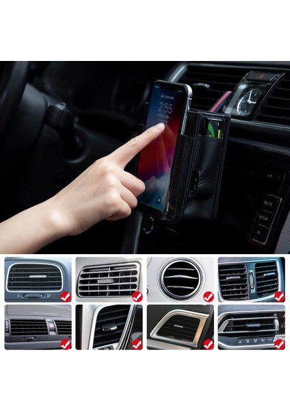 Bej Araba Hava Çıkışı Cepler Araba Çok Fonksiyonlu Araba Telefonu Saklama Çantası Asılı Çanta Araba Iç Aksesuarları Için Yaratıcı Kutu (Yurt Dışından) fırsatları