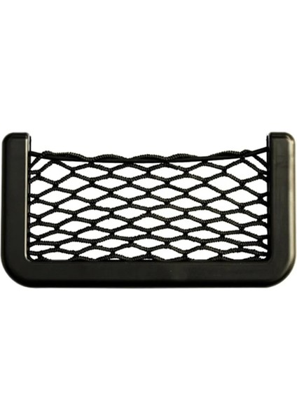 15X8CM Araba Net Saklama Çantası Cep Elastik Dize Oto Arka Arka Yüksek Kapasiteli Koltuk Örgü Tutma Cep Siyah Araba Organizatör Koltuk Sırt Çantası (Yurt Dışından)