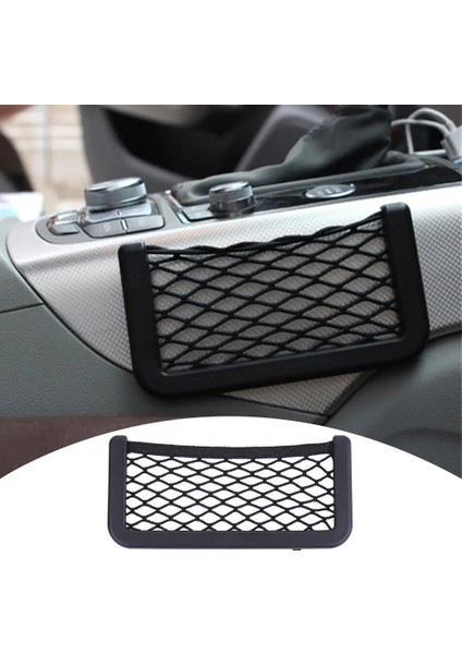 8X20CM Oto Koltuğu Yan Iç Arka Çeşitli Eşyalar Cep Örgü Saklama Çantası Telefon Net Cep Tutucu Emulti-Fonksiyonlu Elastik Esnek Ağlar (Yurt Dışından) fırsatları