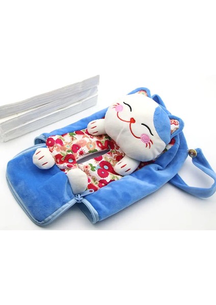 Pembe 3 Renk Sevimli Şanslı Kedi Araba Doku Tutucu Geri Asılı Doku Kutusu Peçete Kağıt Havlu Kutusu Tutucu Kılıf Kağıt Havluluk Kapakları (Yurt Dışından) modelleri