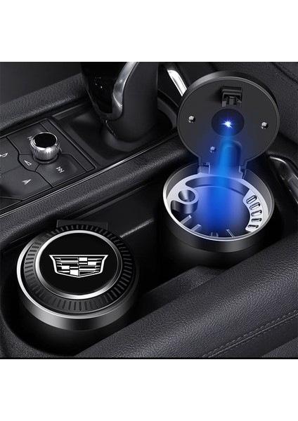 A Araba Küllük ile LED Işık Itme Tipi Cadillac Ats Xts Cts Srs Bls Dts Xt5 Ct5 Escalade Sigara Sigara Küllük Saklama Kutusu (Yurt Dışından)