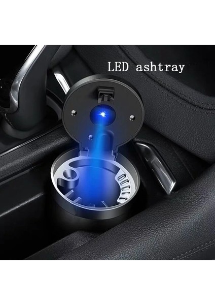 A Araba Küllük ile LED Işık Itme Tipi Cadillac Ats Xts Cts Srs Bls Dts Xt5 Ct5 Escalade Sigara Sigara Küllük Saklama Kutusu (Yurt Dışından)