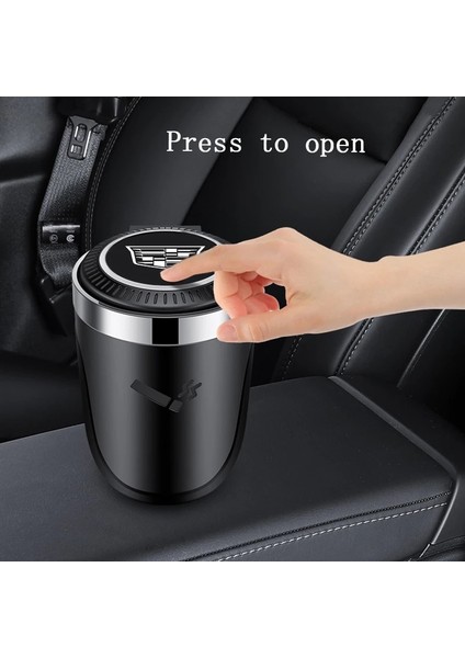 A Araba Küllük ile LED Işık Itme Tipi Cadillac Ats Xts Cts Srs Bls Dts Xt5 Ct5 Escalade Sigara Sigara Küllük Saklama Kutusu (Yurt Dışından)