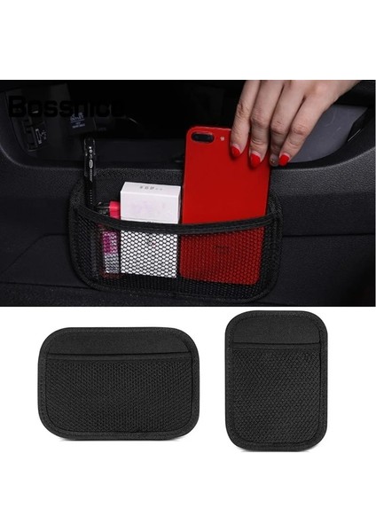 17X12CM Bossnice Evrensel Araba Saklama Çantası Net Cep Araba Koltuğu Organizatör Örgü Çanta Kamyon Suv Oto Iç Aksesuarları Telefon Tutucu (Yurt Dışından) modelleri