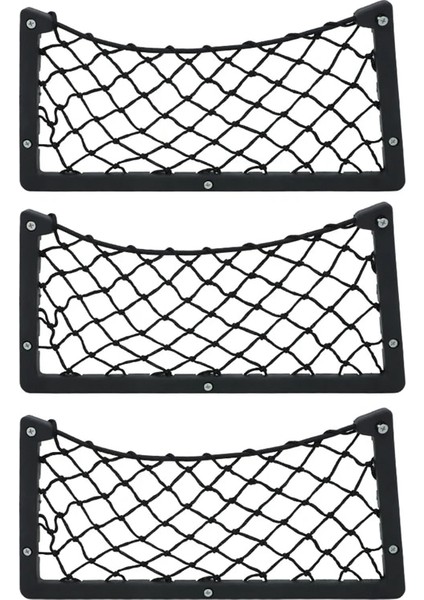 3 Parça 36*18 cm Araba Depolama Net Kapı Paneli Kamp Otobüs Koltuğu Arka Montaj Organizatör Örgü Telefon Tutucu Saklama Çantası Cep Cüzdan Anahtarları (Yurt Dışından) fiyatları