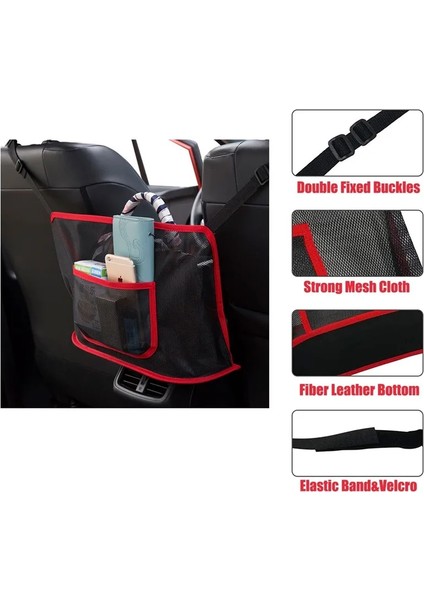 Type1-Kırmızı Araba Net Cep Çanta Tutucu Araba Koltuğu Depolama Koltuk Arasında Depolama Pet Net Bariyer Köpek Net Bariyer Oto Iç Aksesuarları (Yurt Dışından) fırsatları