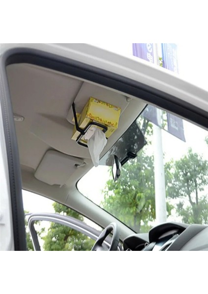 Siyah Araba Güneşlik Mendil Tutucu Kağıt Peçete Koltukları Arka Braket Araba Doku Tutucu Araba Iç Genel Araba Aksesuarları (Yurt Dışından) fırsatları