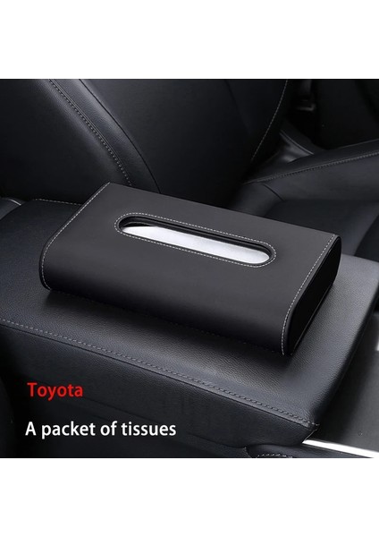 Toyota Araba Doku Kutusu Deri Koltuk Peçete Kutusu Iç Aksesuarları Logosu Özelleştirilmiş Bmw Audi Mercedes Toyota Lexus Renault (Yurt Dışından)