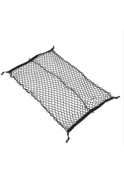 100CM x 70CM Siyah Naylon Araba Gövde Net Bagaj Depolama Organizatör Çanta Net 4 Kancalı (Yurt Dışından) fiyatları