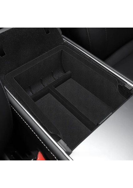 Abs Ön Kutu Tesla Model 3 Model Y Için Konsol Kol Dayama Saklama Kutusu Akın Merkezi Kontrol Organizatör Konteyner Araba Aksesuarları Girin (Yurt Dışından) modelleri