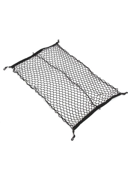Siyah 100X70 cm Evrensel Siyah Naylon Araba Gövde Net Bagaj Depolama Organizatör Çanta 4 Kanca ile Arka Kuyruk Örgü Ağı Kargo Ağı (Yurt Dışından) indirimleri