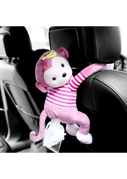 Kırmızı Yaratıcı Doku Kutusu Maymun Kağıt Peçete Kılıfı Araba Sevimli Kağıt Kutuları Tutucu Karikatür Hayvanlar Peçete (Yurt Dışından) fiyatları