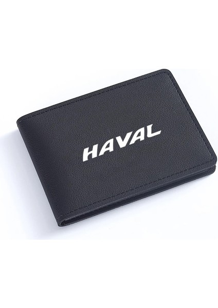 Siyah Hakiki Deri Pasaport Kapağı Araba Sürüş Belgeleri Kart Durumda Kredi Tutucu Haval Great Wall Cuv H3 H5 H2 H1 H6 H8 H9 (Yurt Dışından)