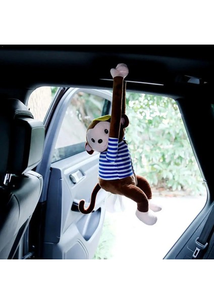 Kırmızı Yaratıcı Doku Kutusu Maymun Kağıt Peçete Kılıfı Araba Sevimli Kağıt Kutuları Tutucu Karikatür Hayvanlar Peçete (Yurt Dışından) fırsatları