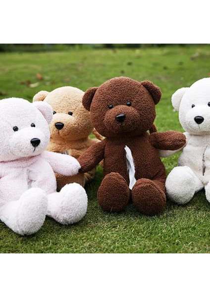 Kahverengi 30 cm Ayılar Yaratıcı Doku Kutusu Yumuşak Peluş Pamuk Karikatür Kağıt Peçete Kılıfı Hayvanlar Araba Kağıt Kutusu Peçetelik Araba Koltuğu Için (Yurt Dışından)