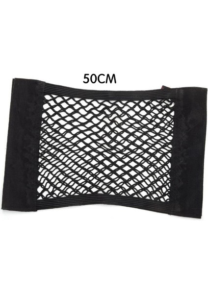 50CM Evrensel Bagaj Organizatör Arka Bagaj Arka Koltuk Kargo Mesh Net Çanta Esnek Naylon Araba Depolama Duvar Sticker Kılıf Çanta (Yurt Dışından)