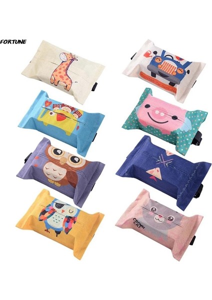 H08 Sevimli Karikatür Araba Doku Kutusu Yaratıcı Güzel Araba Güneşlik Doku Tutucu Asılı Araba Kol Dayama Kutusu Araba Koltuğu Için Doku Çanta Pompalama (Yurt Dışından) fiyatları