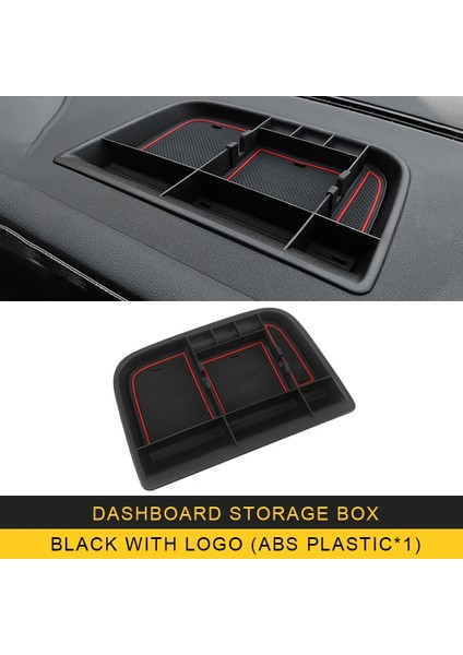 Logolu Siyah Vw Volkswagen Tiguan Için Araba Styling Pano Depolama Düzenleme Kutusu Organizatör Durumda Iç Aksesuarlar (Yurt Dışından)