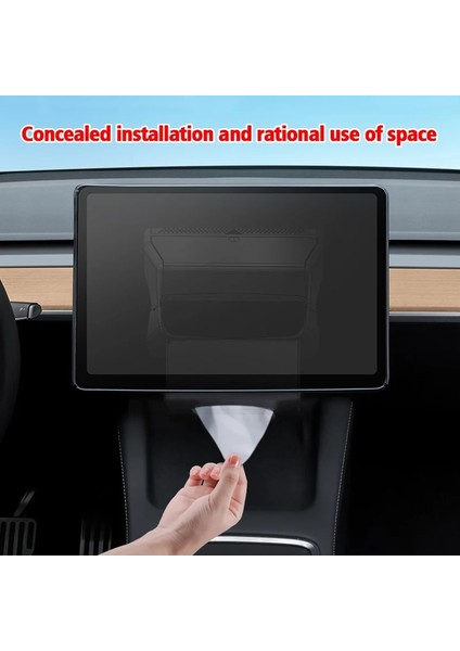 Siyah Doku Çanta Tesla Model 3 Model Y Için Araba Iç Doku Kutusu Merkezi Saklama Kutusu Koruyucu Gözlük Kutusu Dekorasyon Aksesuarları (Yurt Dışından) fiyatları