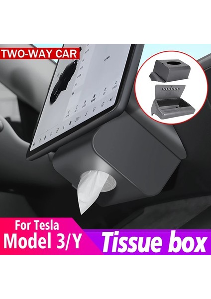 Siyah Doku Çanta Tesla Model 3 Model Y Için Araba Iç Doku Kutusu Merkezi Saklama Kutusu Koruyucu Gözlük Kutusu Dekorasyon Aksesuarları (Yurt Dışından) modelleri