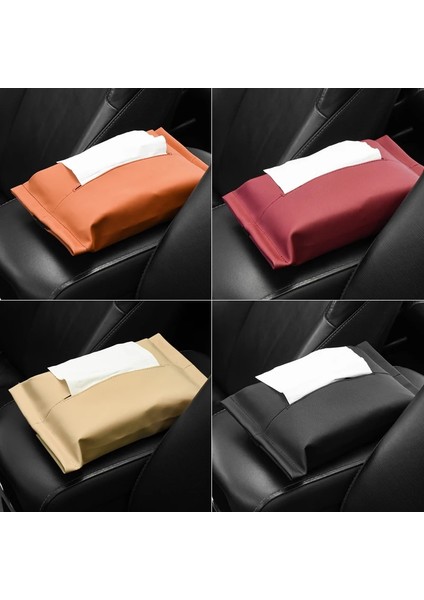 Benz Için Oto Iç Araba Doku Kutusu Doku Saklama Çantası Pu Deri Mercede Benz Abceglaglcglkgle Serisi W210 W124 W202 W212 (Yurt Dışından)