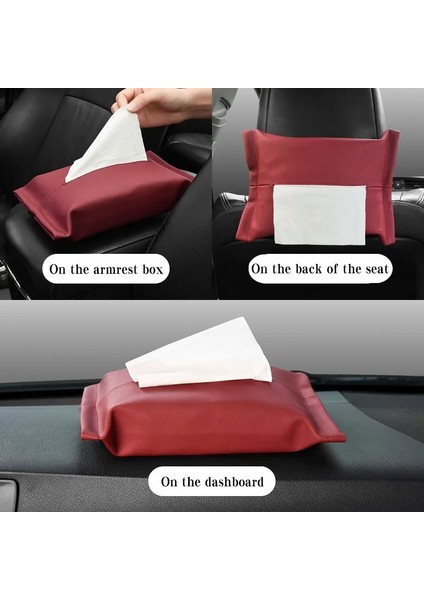 Benz Için Oto Iç Araba Doku Kutusu Doku Saklama Çantası Pu Deri Mercede Benz Abceglaglcglkgle Serisi W210 W124 W202 W212 (Yurt Dışından)