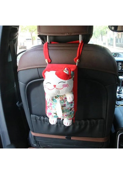 Mavi 3 Renk Sevimli Şanslı Kedi Araba Doku Tutucu Geri Asılı Doku Kutusu Peçete Kağıt Havlu Kutusu Tutucu Kılıf Kağıt Havluluk Kapakları (Yurt Dışından) fiyatları