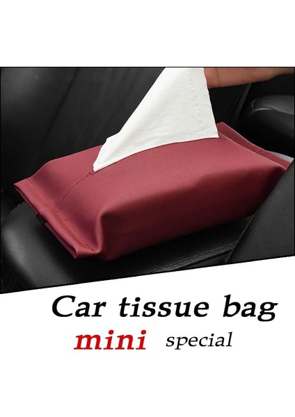1 Adet Doku Araba Doku Kutusu Doku Saklama Çantası Oto Iç Pu Deri Mini Cooper S Jcw R55 R56 R50 R53 R60 F55 F56 Taşralı (Yurt Dışından)